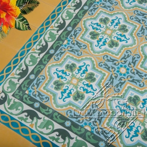 Spring like colors in Cuban tile habanero jardin pattern