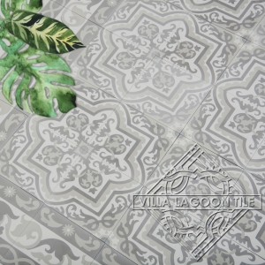 HABANERO Sencillo cement tile in shades of gray